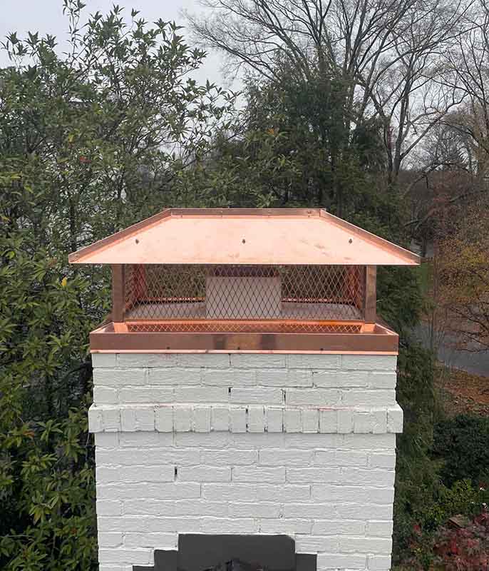 COPPER OUTSIDE MOUNT WITH HIP & RIDGE LID COPPER OUTSIDE MOUNT WITH HIP & RIDGE LID